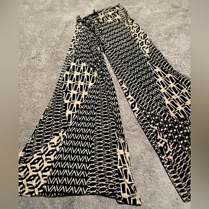 Black & Beige Patterned Balloon Pants ✔️